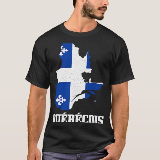 ケベコワケベック州旗プライドカナダ Tシャツ (正面)