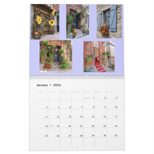 ケベックからの場面 カレンダー (1月 2026)