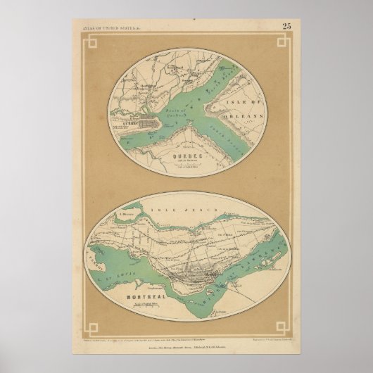 ケベックとその環境 ポスター (正面)