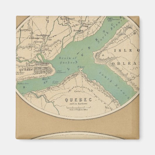 ケベックとその環境 マグネット (正面)