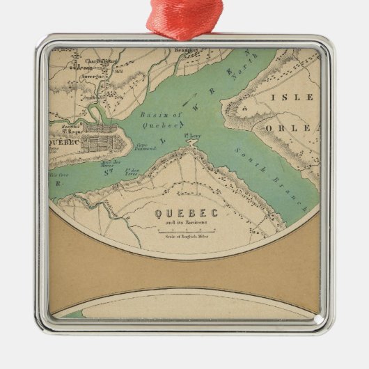 ケベックとその環境 メタルオーナメント (正面)