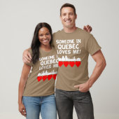 ケベックに私を愛する人がいます ヴィンテージ Tシャツ (ユニセックス)