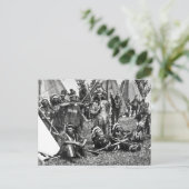 ケベックのイロコイスキャンプシーン ポストカード (スタンド正面)