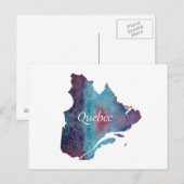 ケベックのシルエット ポストカード (正面/裏面)