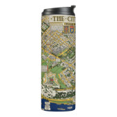 ケベックの地図の都市 タンブラー (回転左)