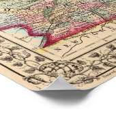 ケベックの地図バイミッチェル ポスター (角)