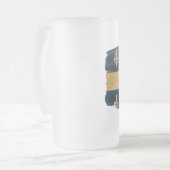 ケベックの旗 フロストグラスビールジョッキ (正面左)