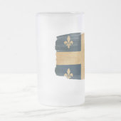 ケベックの旗 フロストグラスビールジョッキ (中央)