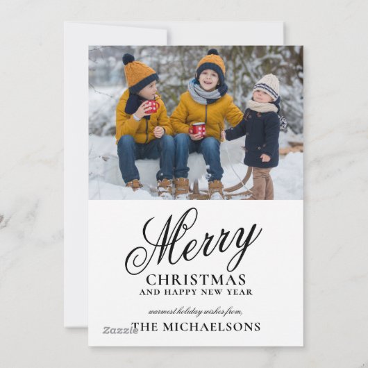 ケベックの旧市街ペティシャンプレインのクリスマス シーズンカード (裏面)