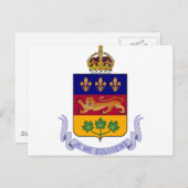 ケベックの紋章 ポストカード (正面/裏面)