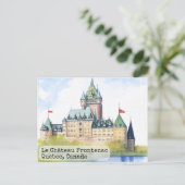 ケベックカナダウォーターカラー ポストカード (スタンド正面)