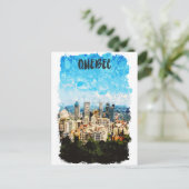 ケベックカナダシティスケープ ポストカード (スタンド正面)