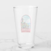 ケベックカナダトラベルアートヴィンテージ タンブラーグラス (裏面)