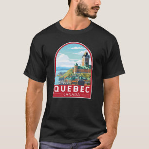 ケベックカナダトラベルアートヴィンテージ Tシャツ