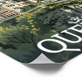 ケベックカナダヴィンテージ有名なトラベルプレイス ポスター (角)