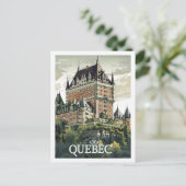 ケベックカナダヴィンテージ有名なトラベルプレイス ポストカード (スタンド正面)