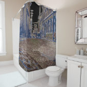 ケベックカナダ1930年代のアート写真通りシーン シャワーカーテン (インサイチュ)