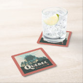 ケベックカナダ |シャトー・フロンテナック スクエアペーパーコースター (インサイチュ)