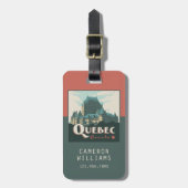 ケベックカナダ |シャトー・フロンテナック ラゲッジタグ (正面縦)