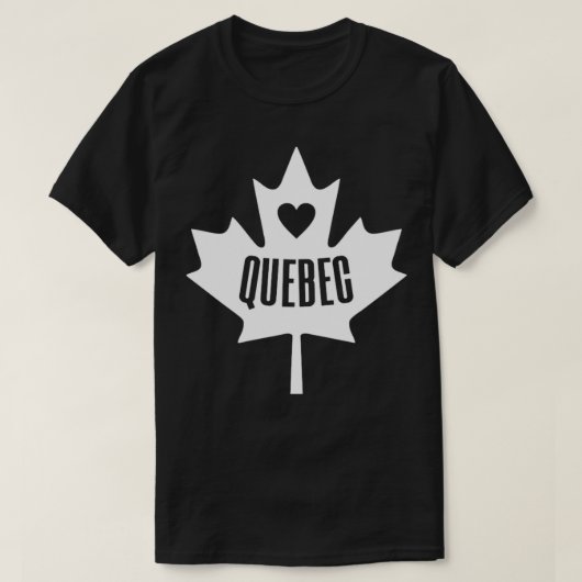 ケベックカナダ Tシャツ (デザイン正面)