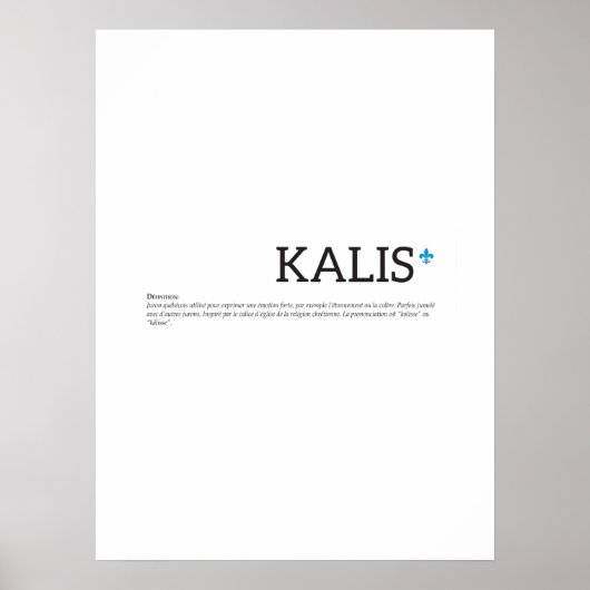 ケベックカリスジュロンジュアルユーモームフランセ ポスター (正面)