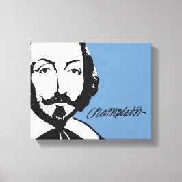 ケベックサミュエルデシャンプレーン1608シグネチャーフランセ キャンバスプリント