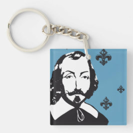 ケベックサミュエルデシャンプレーン1608シグネチャーフランセ キーホルダー