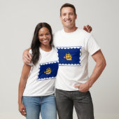 ケベックシティの旗のメンズTシャツ, カナダ Tシャツ (ユニセックス)