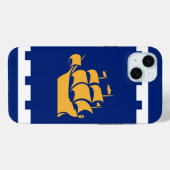 ケベックシティの旗 Apple iPhone 15 Plus ケース Case-Mate iPhoneケース (裏面 (横))