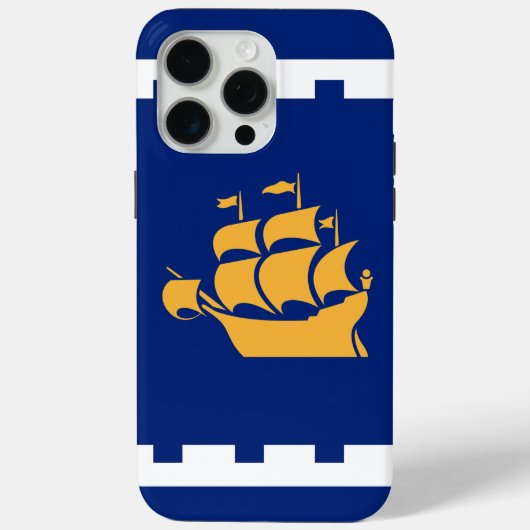 ケベックシティの旗 Apple iPhone 15 Pro Max ケース Case-Mate iPhoneケース (裏面)