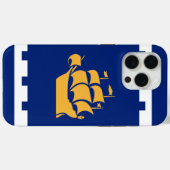 ケベックシティの旗 Apple iPhone 15 Pro Max ケース Case-Mate iPhoneケース (裏面 (横))