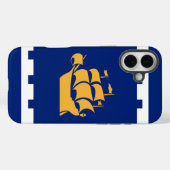 ケベックシティの旗 Apple iPhone 16 Plus Mate Case-Mate iPhoneケース (裏面 (横))