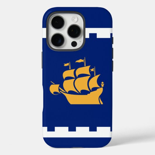 ケベックシティの旗 Case-Mate Apple iPhone 16 Pro カバー (裏面)
