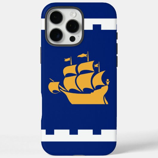 ケベックシティの旗Apple iPhone 16 Pro Maxケース Case-Mate iPhoneケース (裏面)