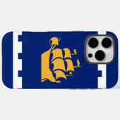 ケベックシティの旗Apple iPhone 16 Pro Maxケース Case-Mate iPhoneケース (裏面 (横))
