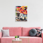 ケベックシティの素晴らしい傘 キャンバスプリント (インサイチュ (リビング))