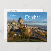 ケベックシティケベックカナダの眺め ポストカード (正面/裏面)