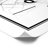 ケベックシティケベックカナダトラベルシティマップ ポスター (角)