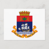 ケベックシティコートオブアームズはがき ポストカード (正面)