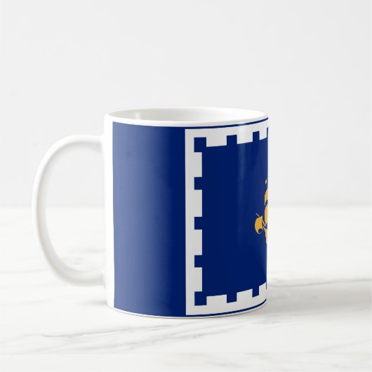 ケベックシティコーヒーマグ国旗 コーヒーマグカップ (左)