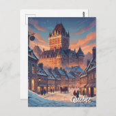 ケベックシティシャトーフロンテナック ポストカード (正面/裏面)