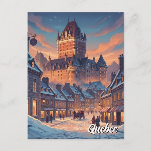 ケベックシティシャトーフロンテナック ポストカード (正面)