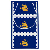 ケベックシティスモール抱き枕国旗 スモールペーパーバッグ (裏面)