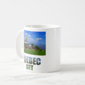 ケベックシティトラベルの土産パーソナライズされた写真 コーヒーマグカップ (正面左)