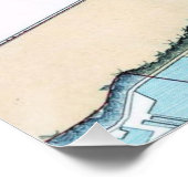 ケベックシティマップ1906年光沢ポスター ポスター (コーナー)