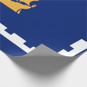 ケベックシティ国旗（ケベック，カナダ） ラッピングペーパー (角)