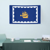 ケベックシティ国旗（ケベック，カナダ） 横断幕 (トレードショー)