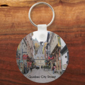 ケベックシティ通り キーホルダー (正面)