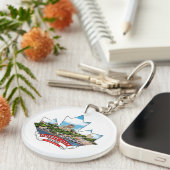 ケベックシティ，ケベックカナダ キーホルダー (正面右)