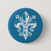 ケベックメディバルフルーアドゥリスフランセヴォスクルール 缶バッジ (正面)